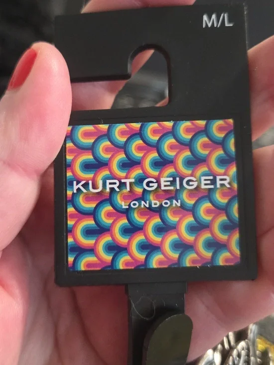 Kurt Geiger Crystal Eagle Head Metallic Wide Belt  Nwt Rare - Picture 7 of 12